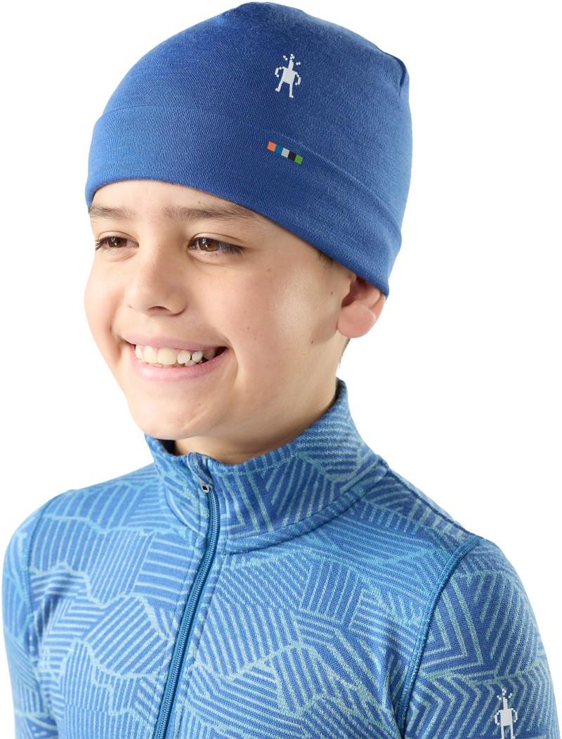 Thermal Merino Reversible Cuffed Beanie - Kids - royal indigo 1