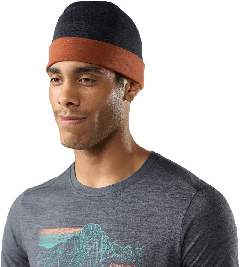 Thermal Merino Reversible Cuffed Beanie - burnt sienna 1