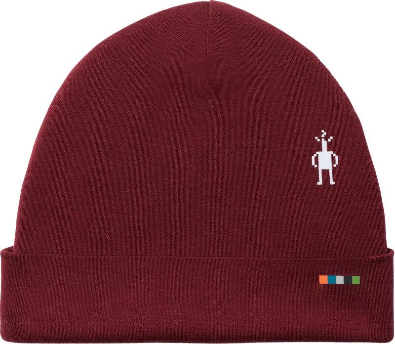 Thermal Merino Reversible Cuffed Beanie - cherry lacquer 1