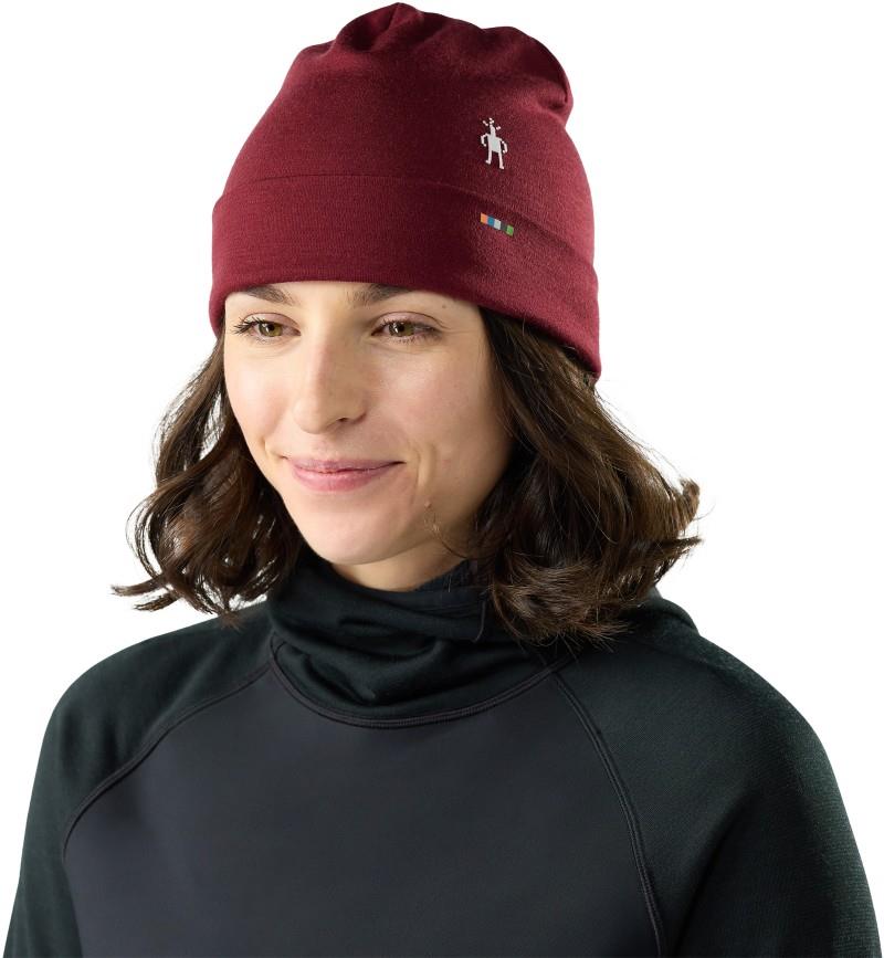 Thermal Merino Reversible Cuffed Beanie - cherry lacquer 1