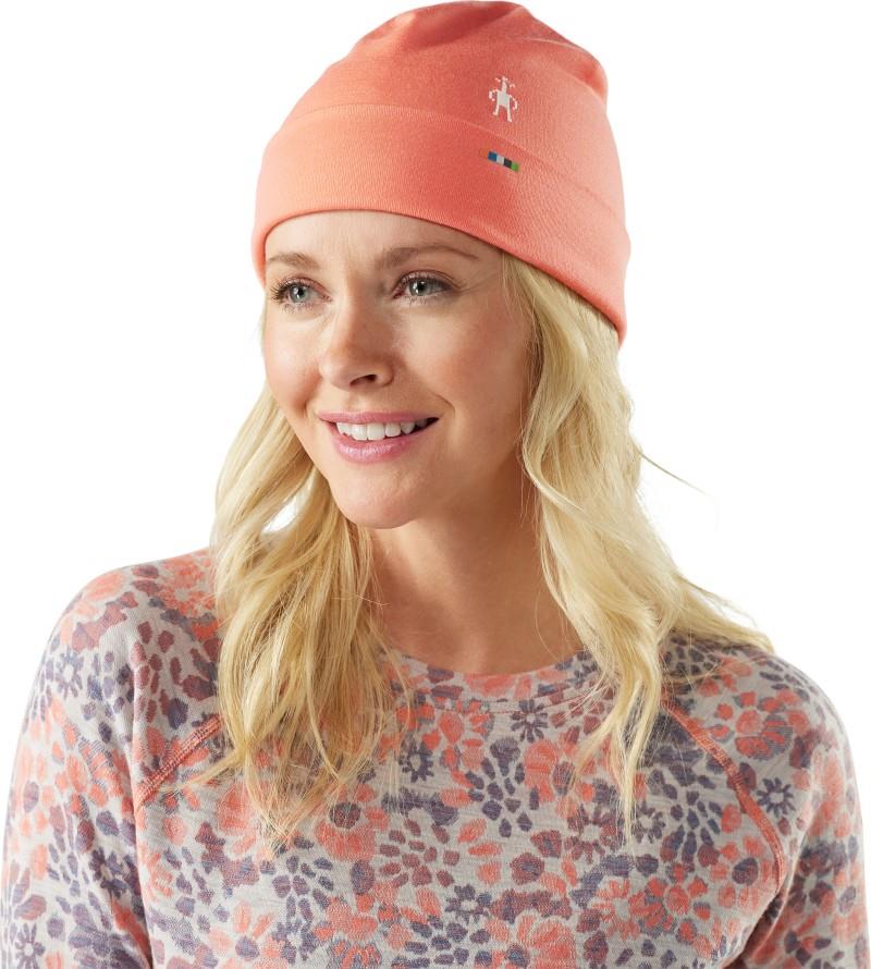 Thermal Merino Reversible Cuffed Beanie - coral reef 1