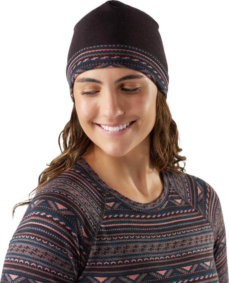 Thermal Merino Reversible Cuffed Beanie - coral reef summit soul 1