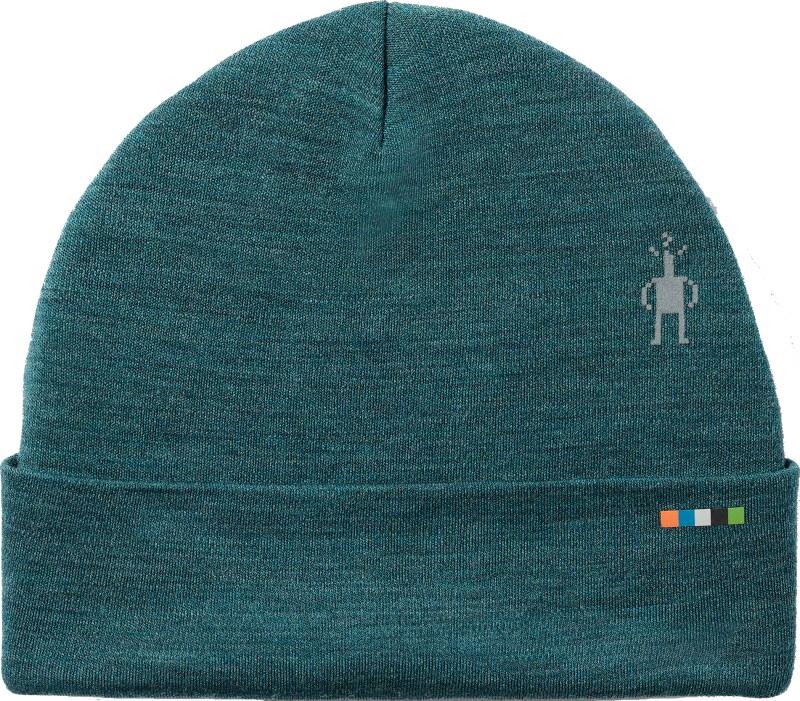 Thermal Merino Reversible Cuffed Beanie - dark teal heather 1