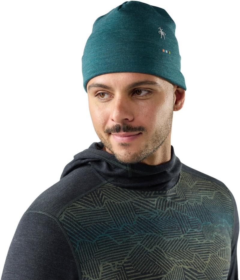 Thermal Merino Reversible Cuffed Beanie - dark teal heather 1
