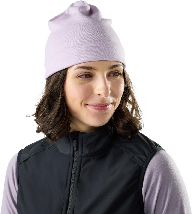Thermal Merino Reversible Cuffed Beanie - lavender sky heather 1