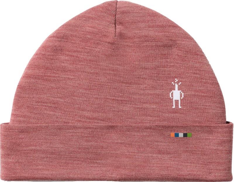 Thermal Merino Reversible Cuffed Beanie - rosewood heather 1