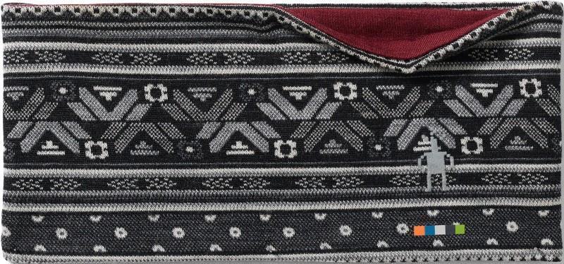 Thermal Merino Reversible Headband - black fair isle fun 1