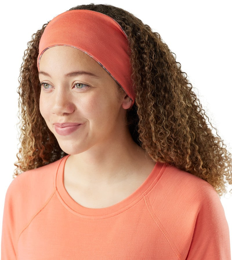 Thermal Merino Reversible Headband - coral reef floral 1