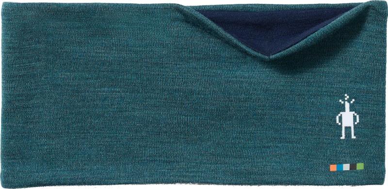 Thermal Merino Reversible Headband - dark teal heather 1