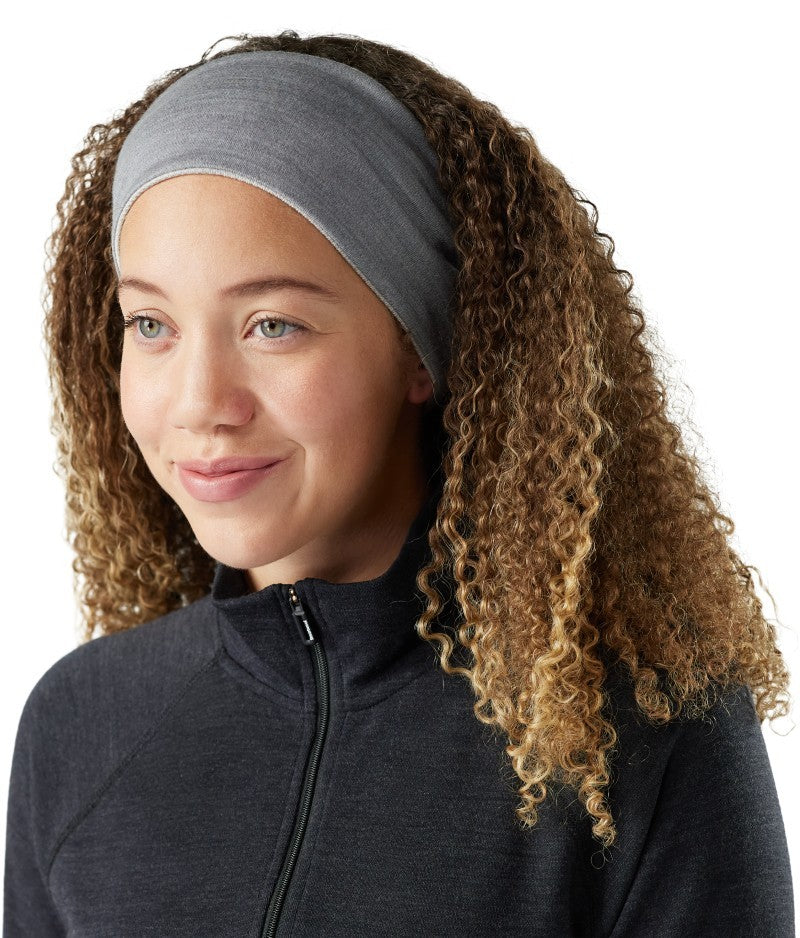 Thermal Merino Reversible Headband - light gray color shift 1
