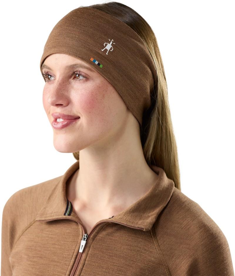 Thermal Merino Reversible Headband - mocha heather 1