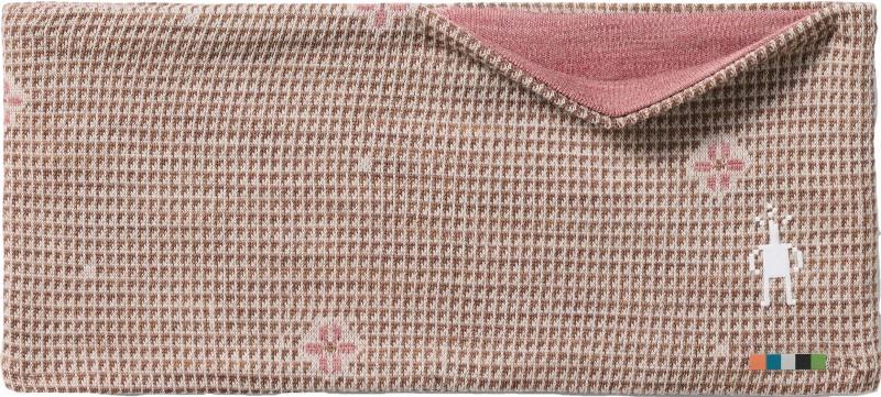 Thermal Merino Reversible Headband - mocha mini meadow 1