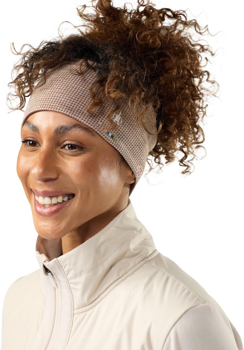 Thermal Merino Reversible Headband - mocha mini meadow 1