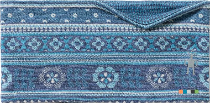 Thermal Merino Reversible Headband - nightfall fair isle fun 1