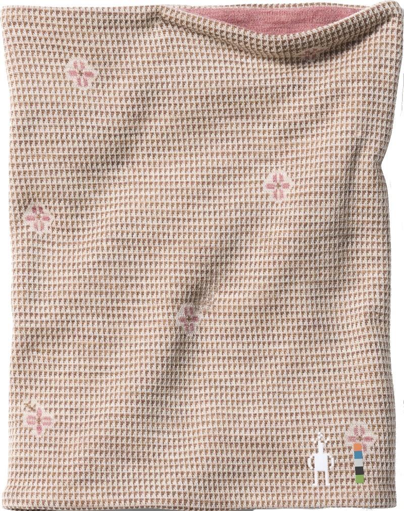 Thermal Merino Reversible Neck Gaiter - almond mini meadow 1