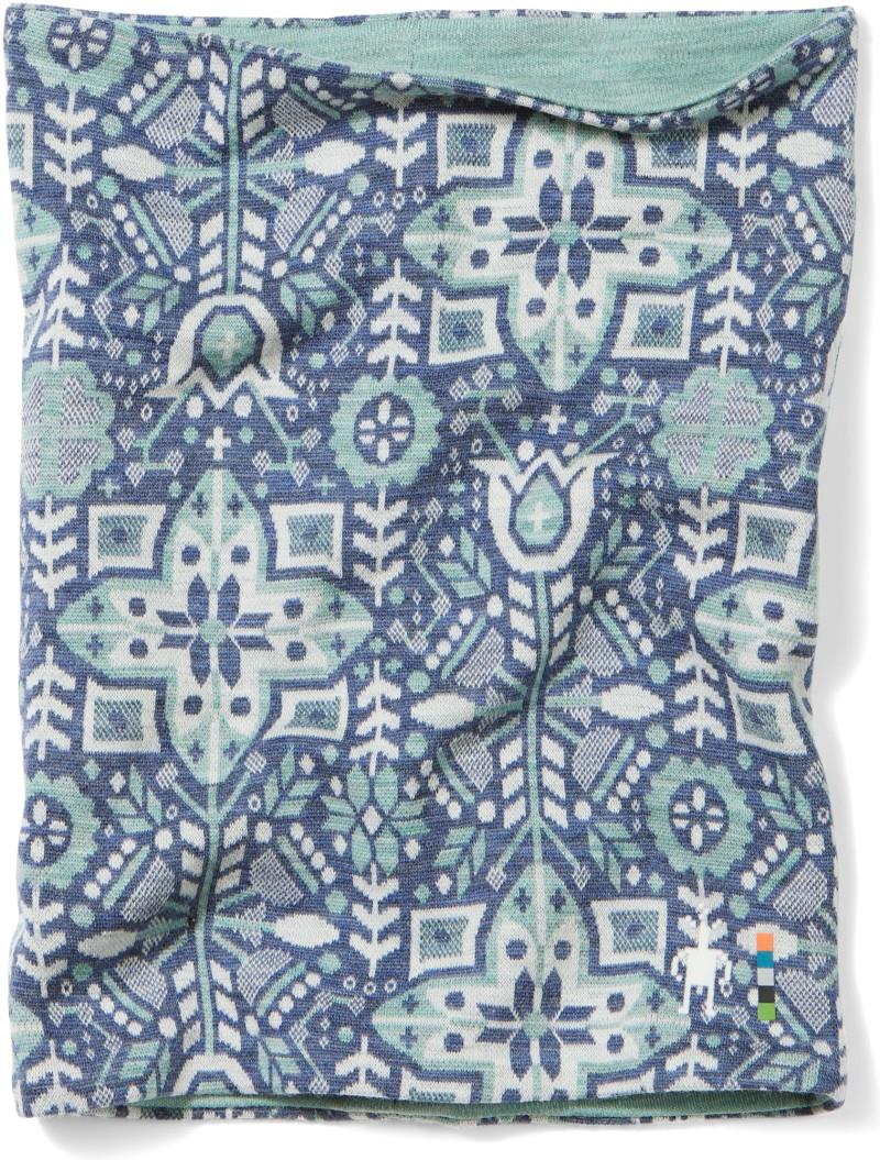 Thermal Merino Reversible Neck Gaiter - arctic deco floral 1
