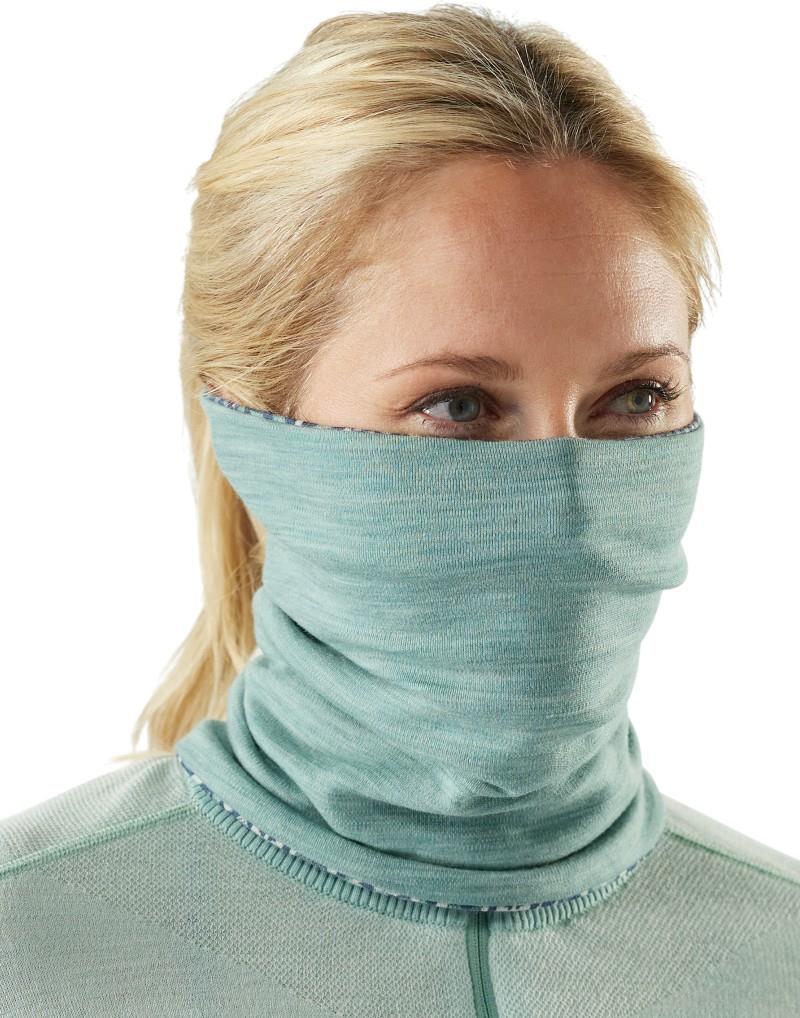 Thermal Merino Reversible Neck Gaiter - arctic deco floral 1