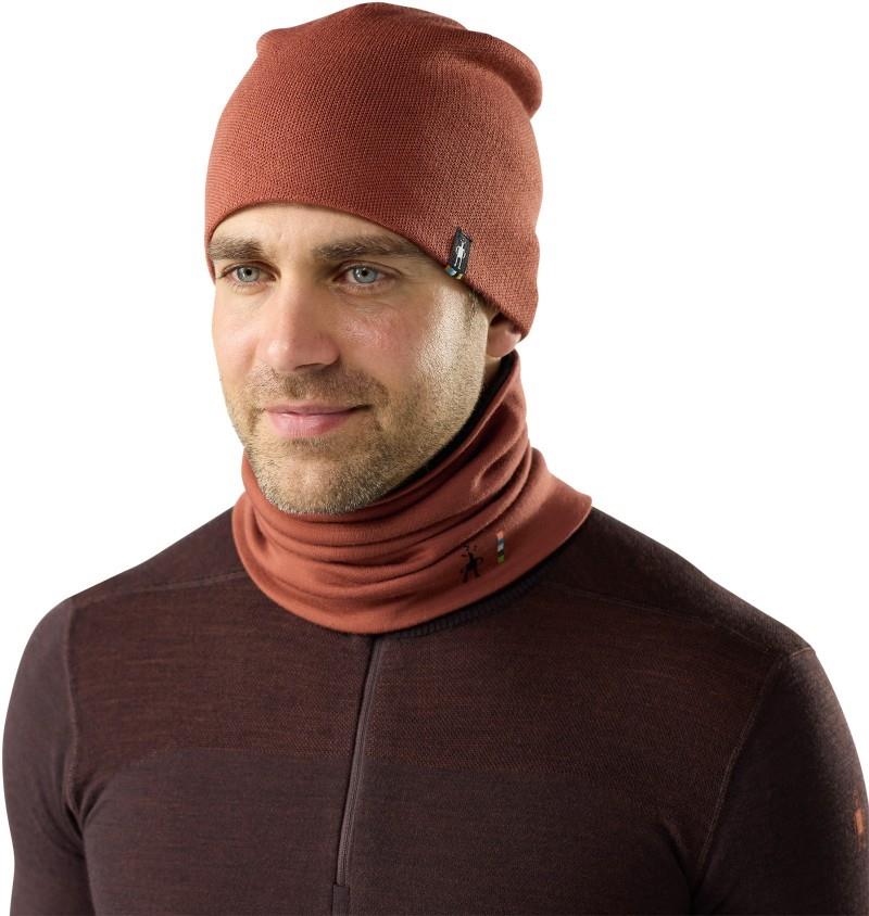 Thermal Merino Reversible Neck Gaiter - burnt sienna 1