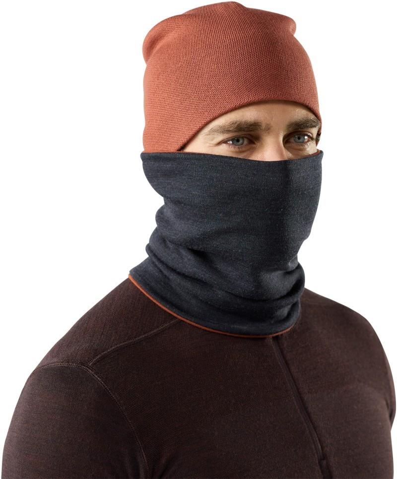 Thermal Merino Reversible Neck Gaiter - burnt sienna 1