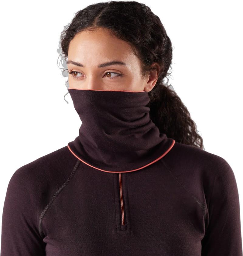 Thermal Merino Reversible Neck Gaiter - coral reef / mink 1