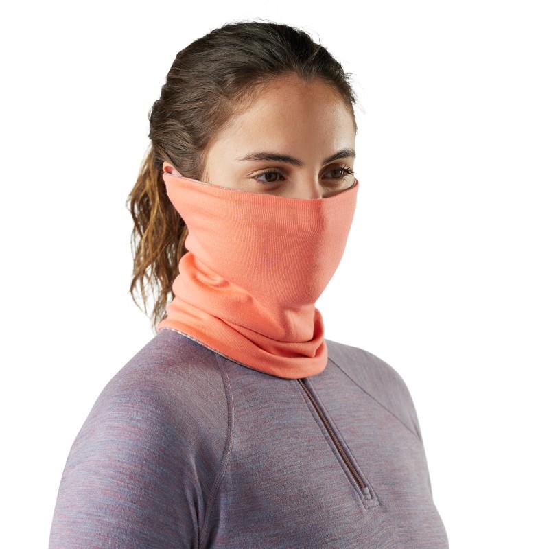 Thermal Merino Reversible Neck Gaiter - coral reef floral 1