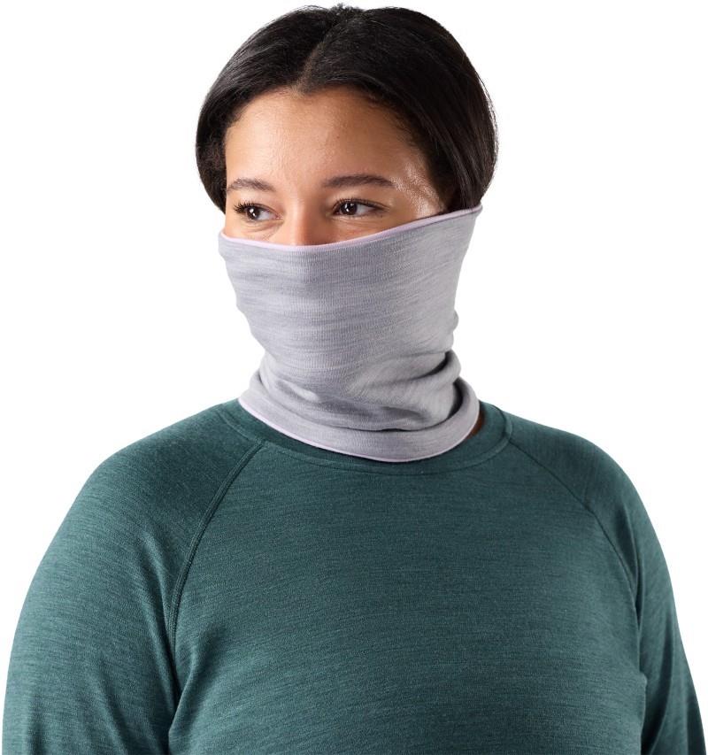 Thermal Merino Reversible Neck Gaiter - icy lavender sky 1