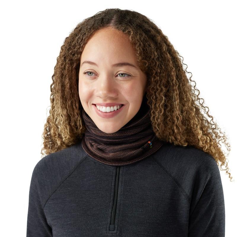 Thermal Merino Reversible Neck Gaiter - mink color shift 1