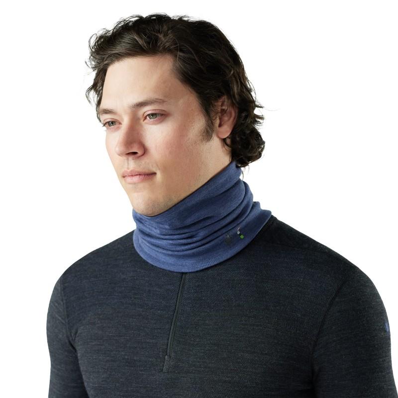 Thermal Merino Reversible Neck Gaiter - nightfall blue / mink 1