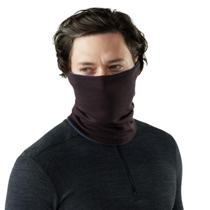 Thermal Merino Reversible Neck Gaiter - nightfall blue / mink 1