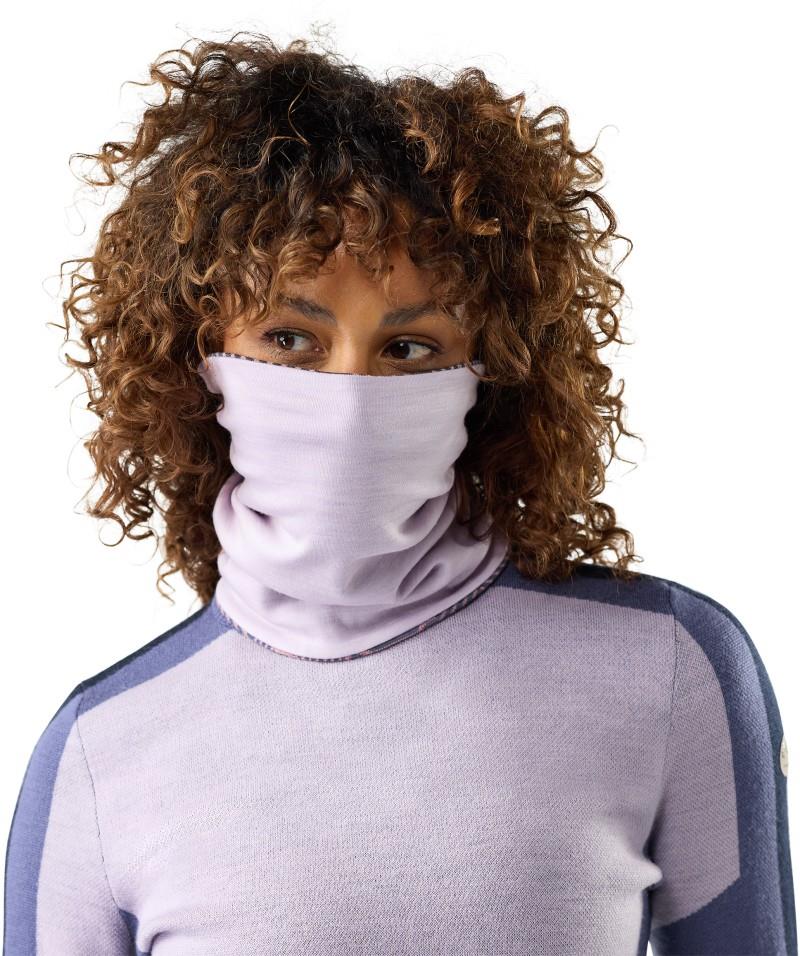 Thermal Merino Reversible Neck Gaiter - nightfall linear peaks 1