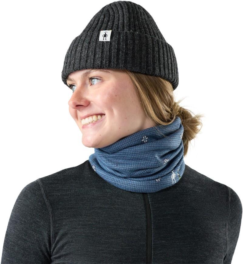 Thermal Merino Reversible Neck Gaiter - nightfall mini meadow 1