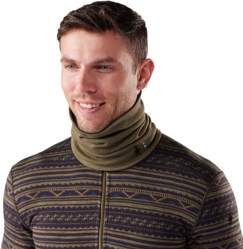 Thermal Merino Reversible Neck Gaiter - winter moss heather 1
