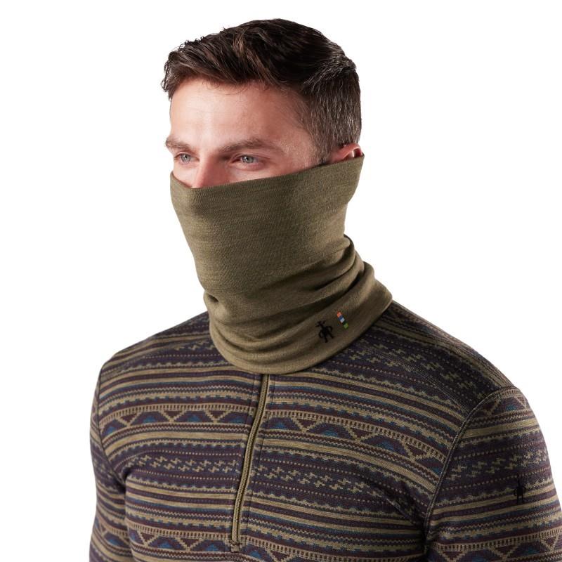 Thermal Merino Reversible Neck Gaiter - winter moss heather 1