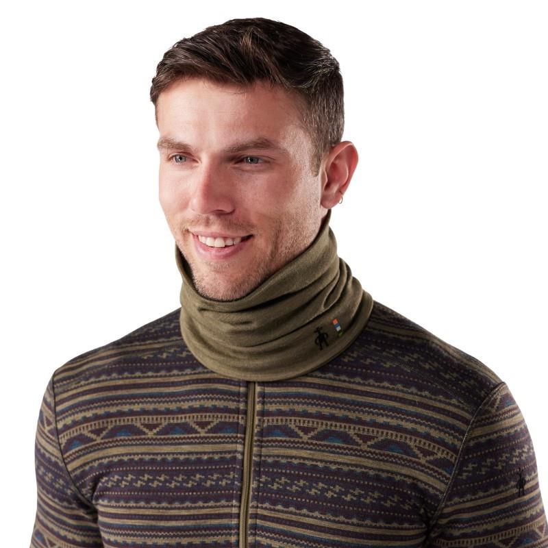 Thermal Merino Reversible Neck Gaiter - winter moss heather 1