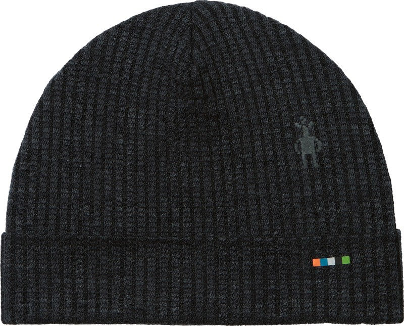 Thermal Merino Rib Beanie - charcoal heather 1