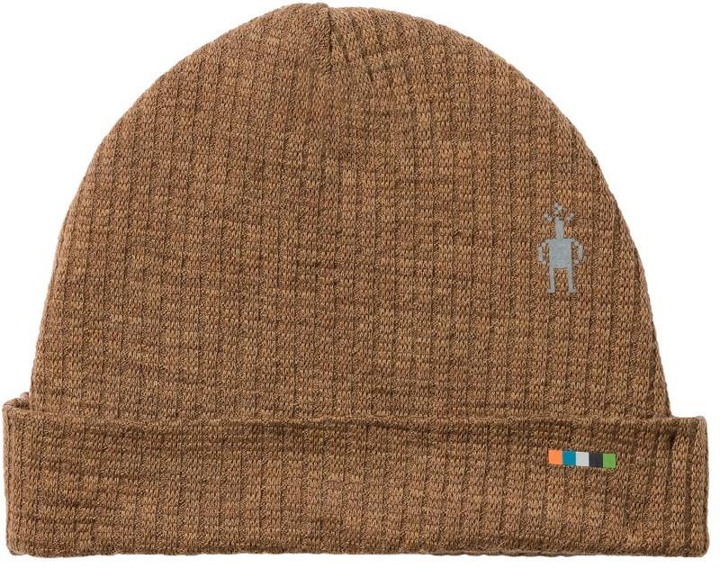 Thermal Merino Rib Beanie - mocha heather 1
