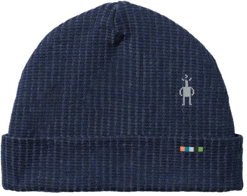 Thermal Merino Rib Beanie - nightfall blue heather 1