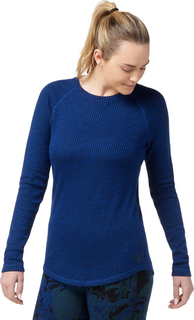 Thermal Merino Rib Crew - Womens - Blueberry Hill Heather 2