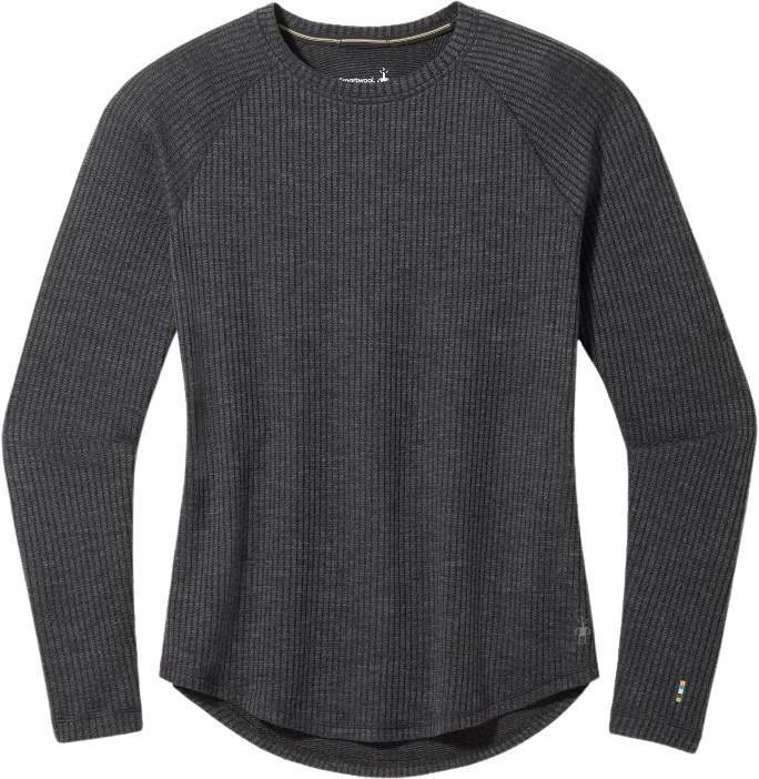 Thermal Merino Rib Crew - Womens - Charcoal Heather 1