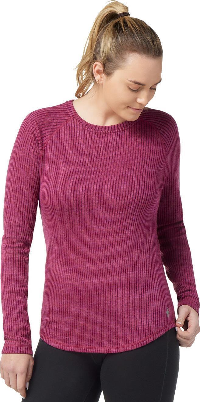 Thermal Merino Rib Crew - Womens - Festive Fuchsia Heather 2