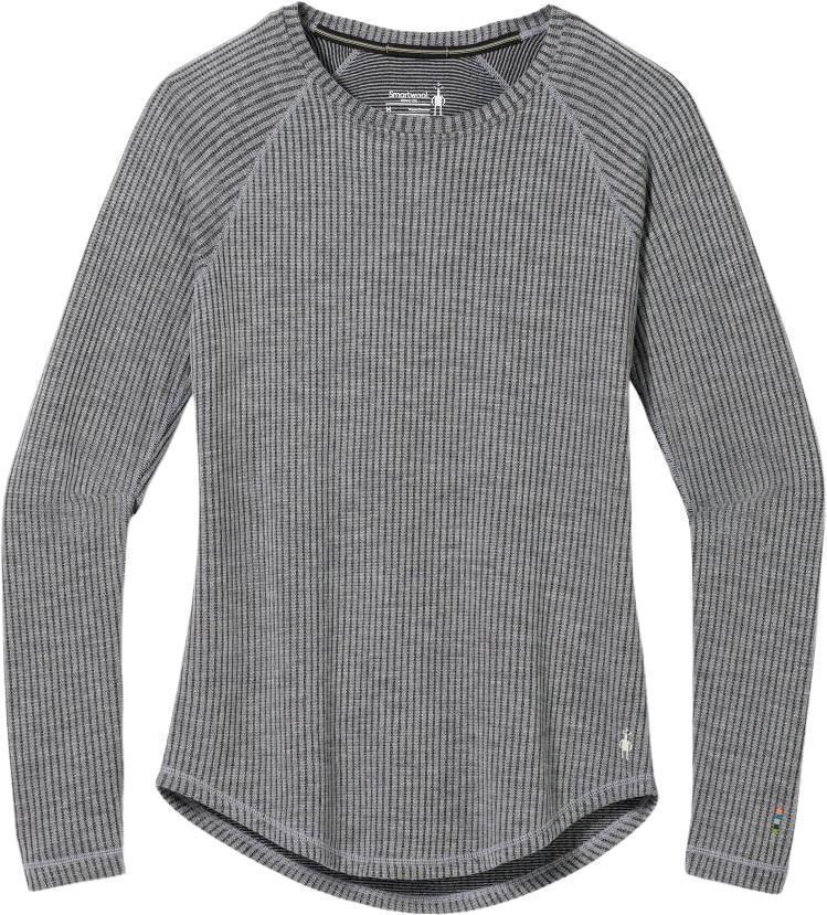 Thermal Merino Rib Crew - Womens - Light Gray Heather 1