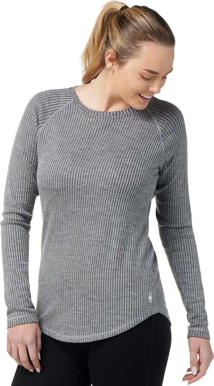 Thermal Merino Rib Crew - Womens - Light Gray Heather 2