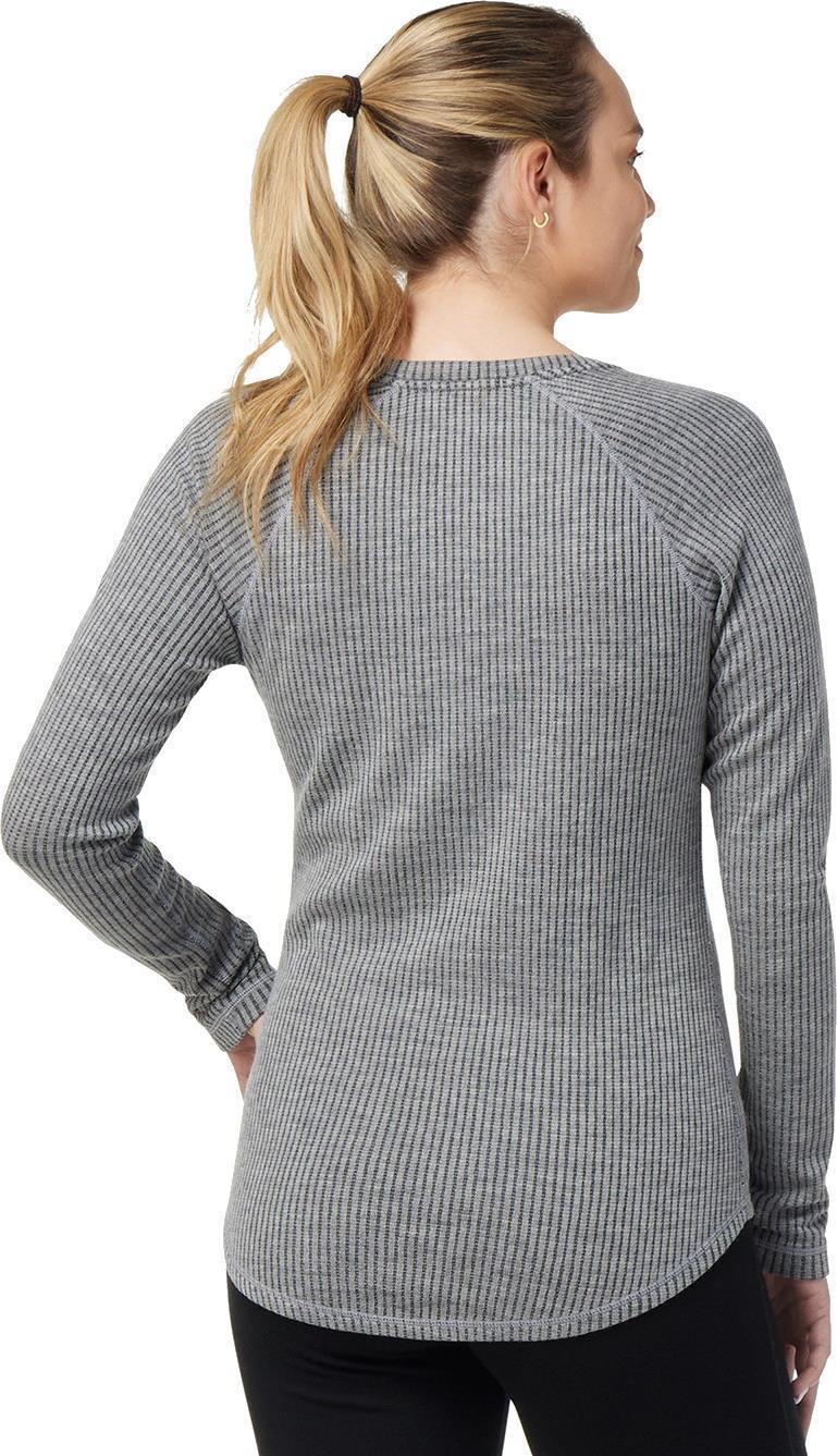 Thermal Merino Rib Crew - Womens - Light Gray Heather 3
