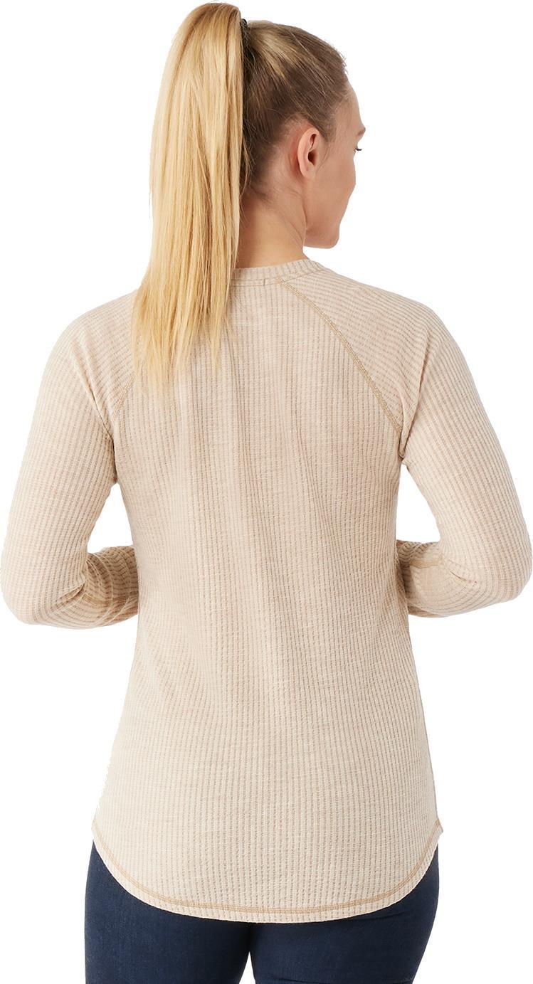 Thermal Merino Rib Crew - Womens - Toasted Coconut Heather 3