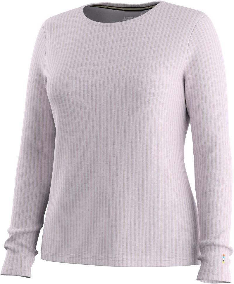 Thermal Merino Rib Crew - Womens - icy lavender heather 1
