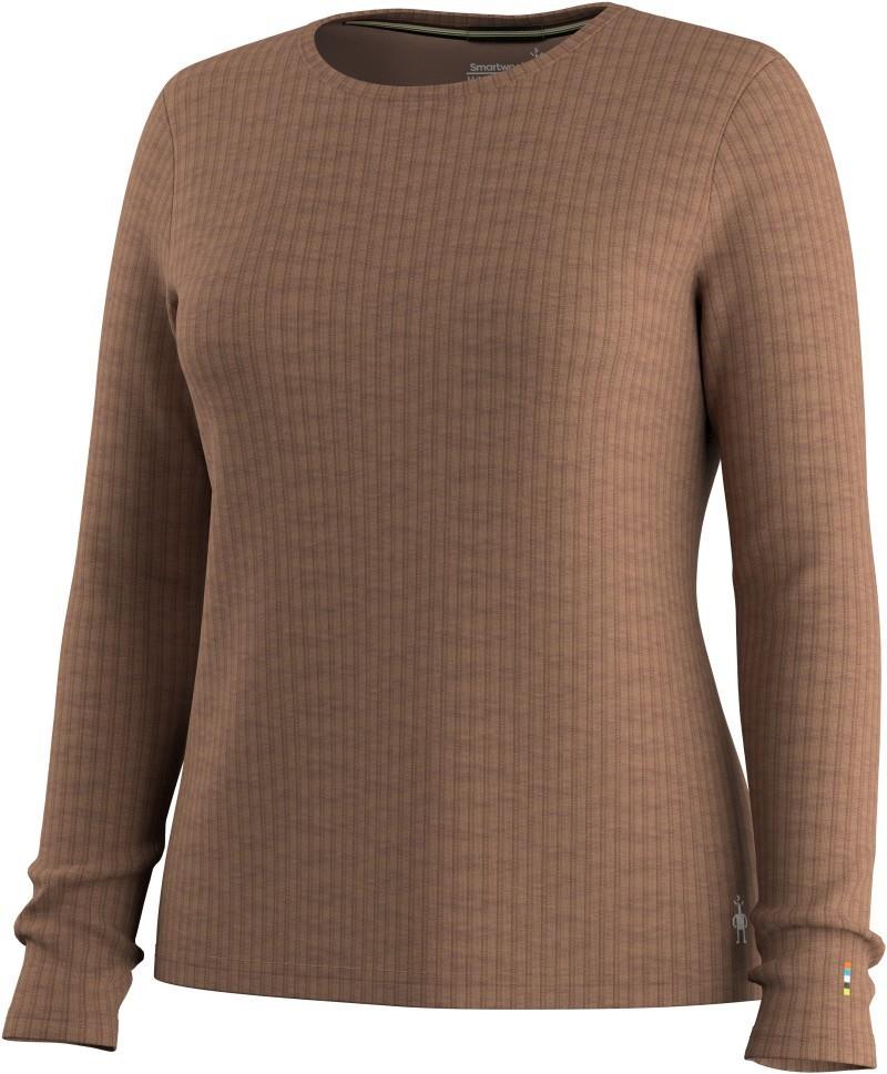 Thermal Merino Rib Crew - Womens - mocha heather 1