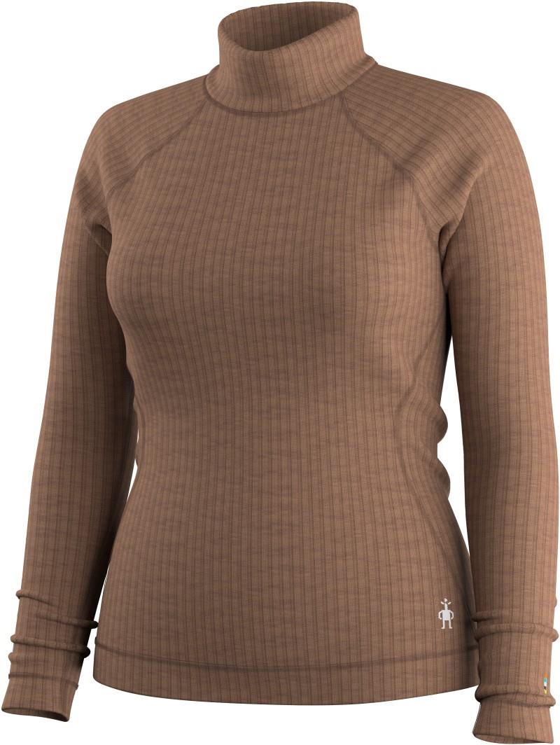 Thermal Merino Rib Crew - Womens - mocha heather 1