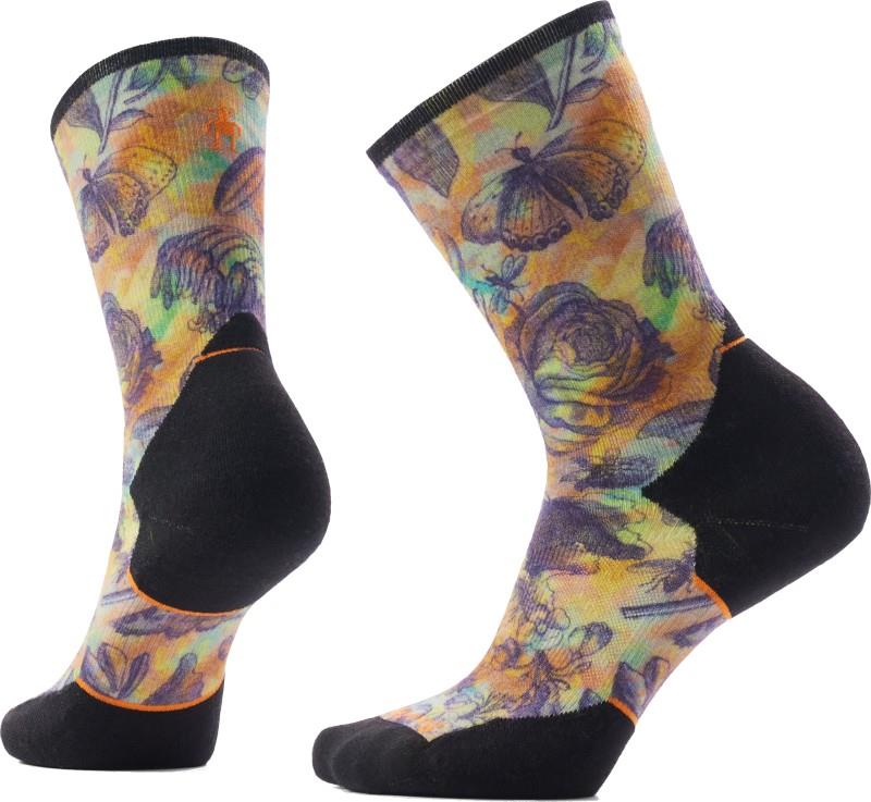 Trail Run Targeted Cushion Floral Party Print Crew Socks - Womens - multi color 1
