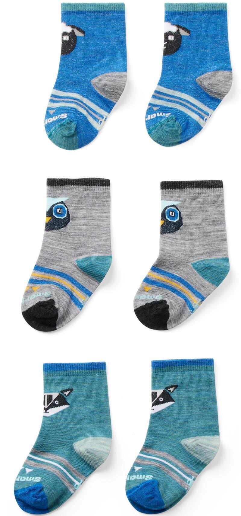 Trio Socks - Toddler - Laguna Blue 1