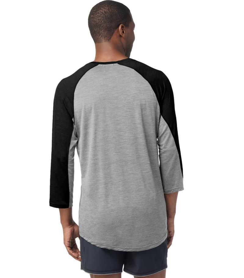Ultralite Mountain Bike 3/4 Sleeve Tee - Mens - Black 3